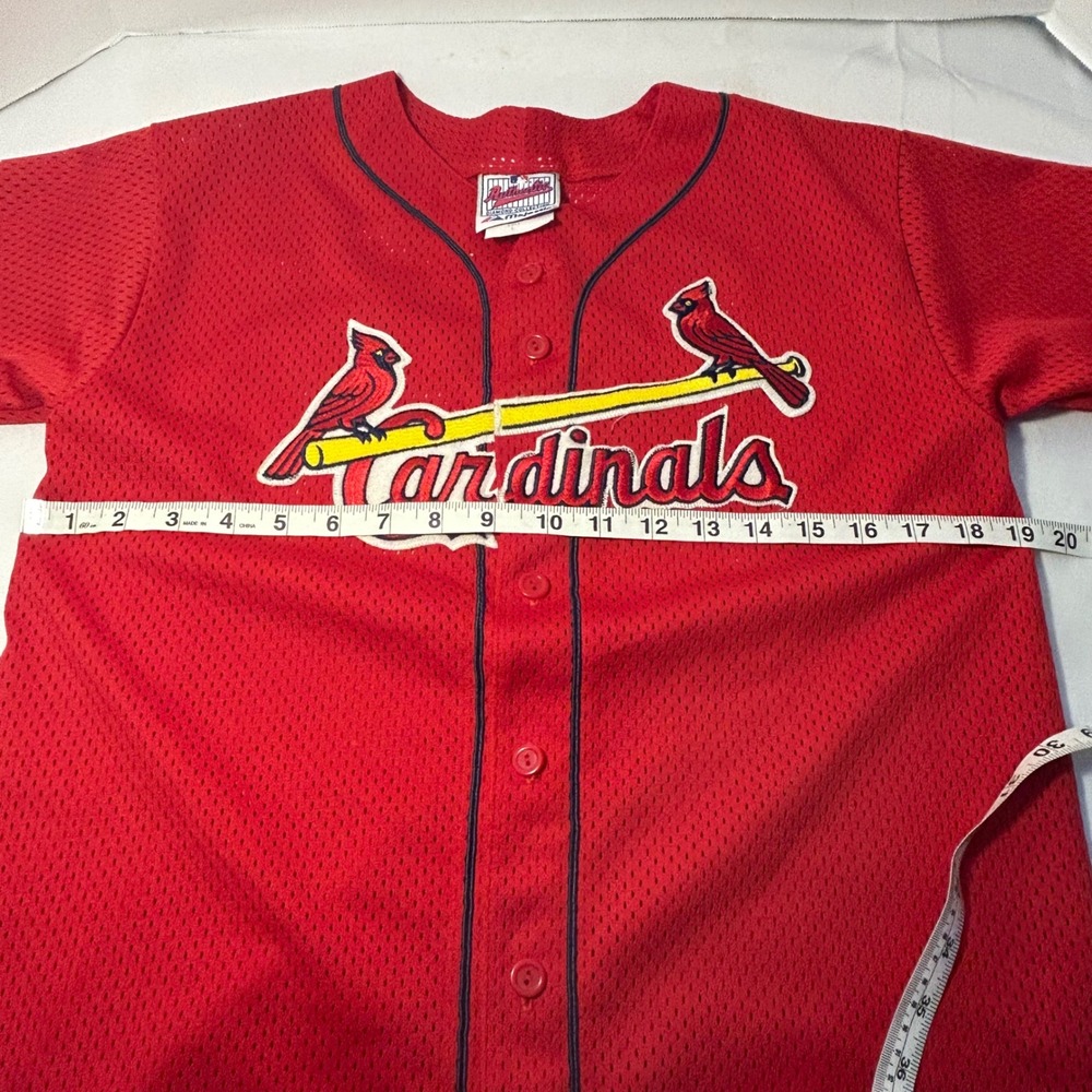Majestic St Louis Cardinals Mark McGwire 25 Baseball Jersey Size Youth L Vintage - Picture 9 of 9